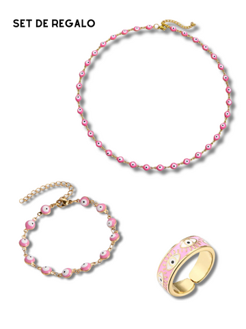 Set ojo Rosa 💕