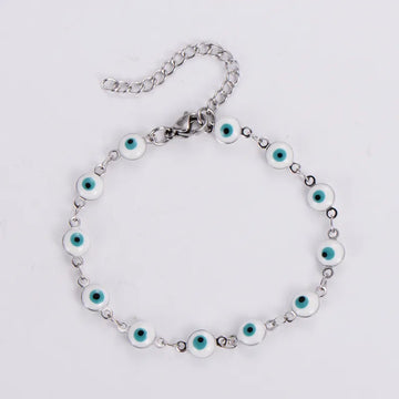 Pulsera Azul con plata