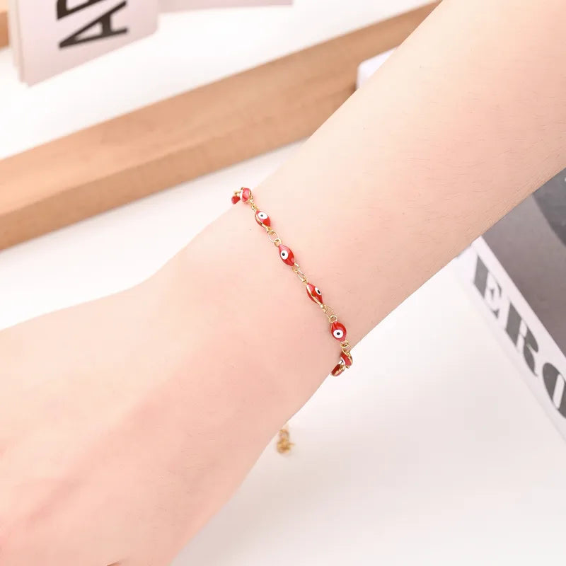 Pulsera roja ovalada 🧿