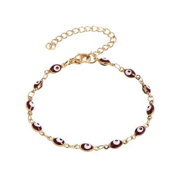 Pulsera roja ovalada 🧿