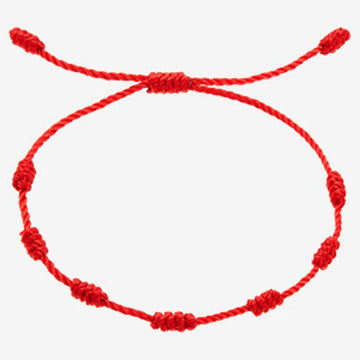 Pulsera 7 nudos roja