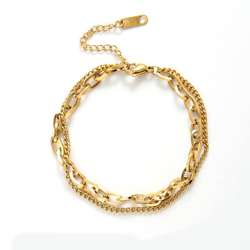 Pulsera doble chain