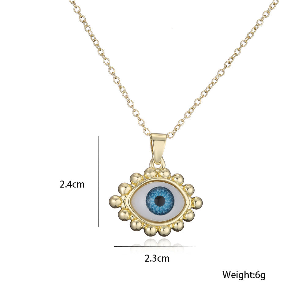 Collar ojo bolitas