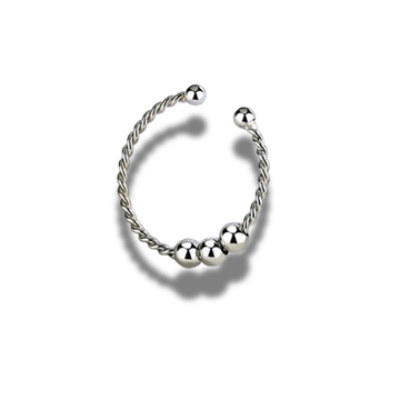 Anillo Twist plateado