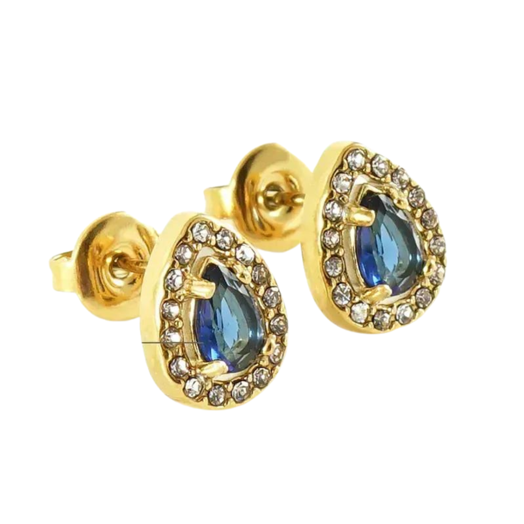 Arete Drop Azul