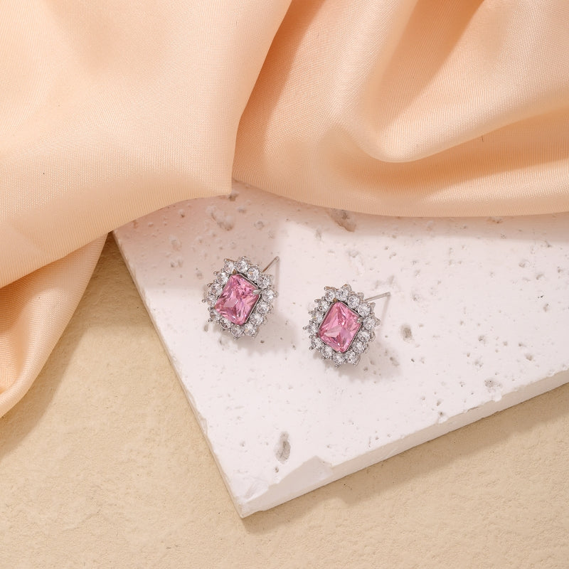 Arete stud rosa