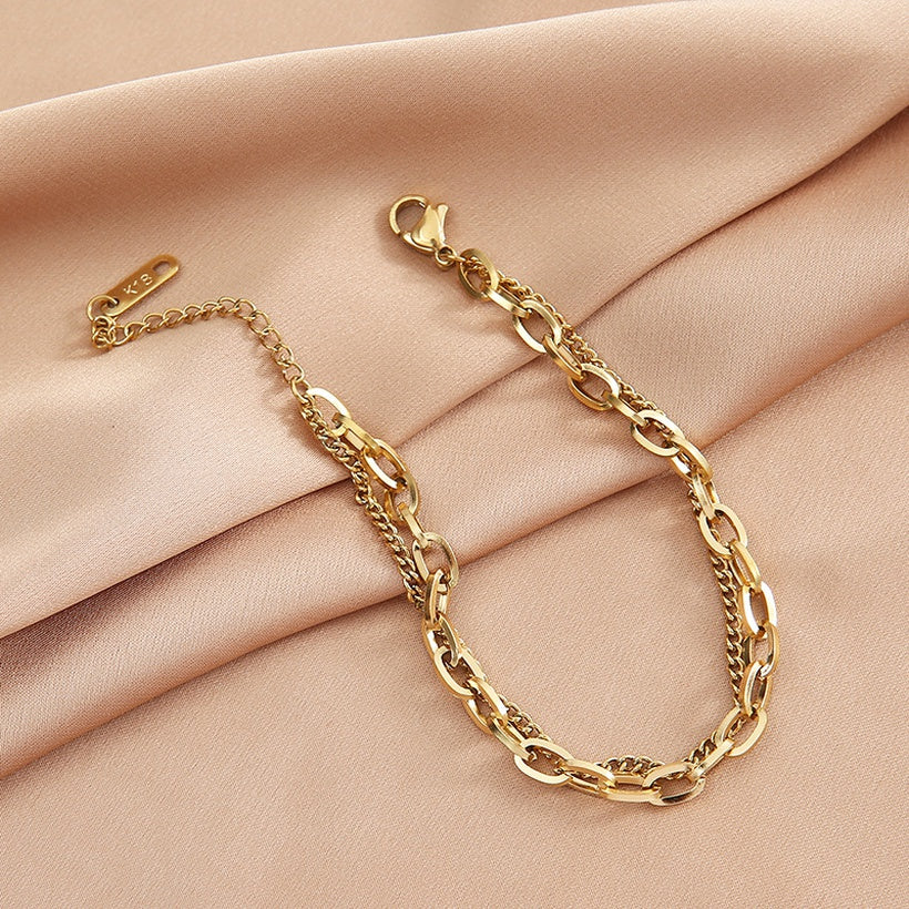Pulsera doble chain