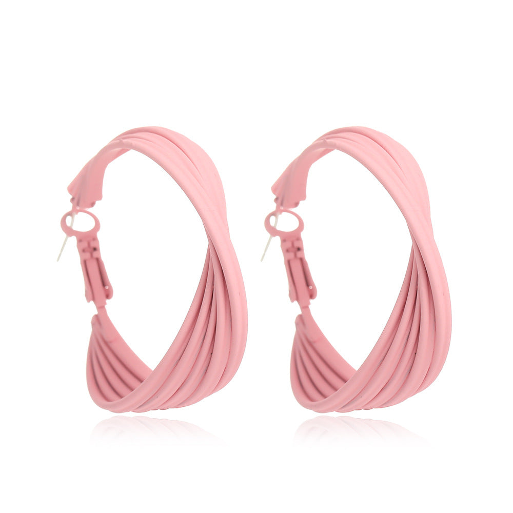 Arete Love Rosa